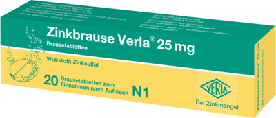 ZINKBRAUSE Verla 25 mg Brausetabletten